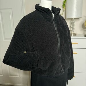 Cozy Black Corduroy Jacket